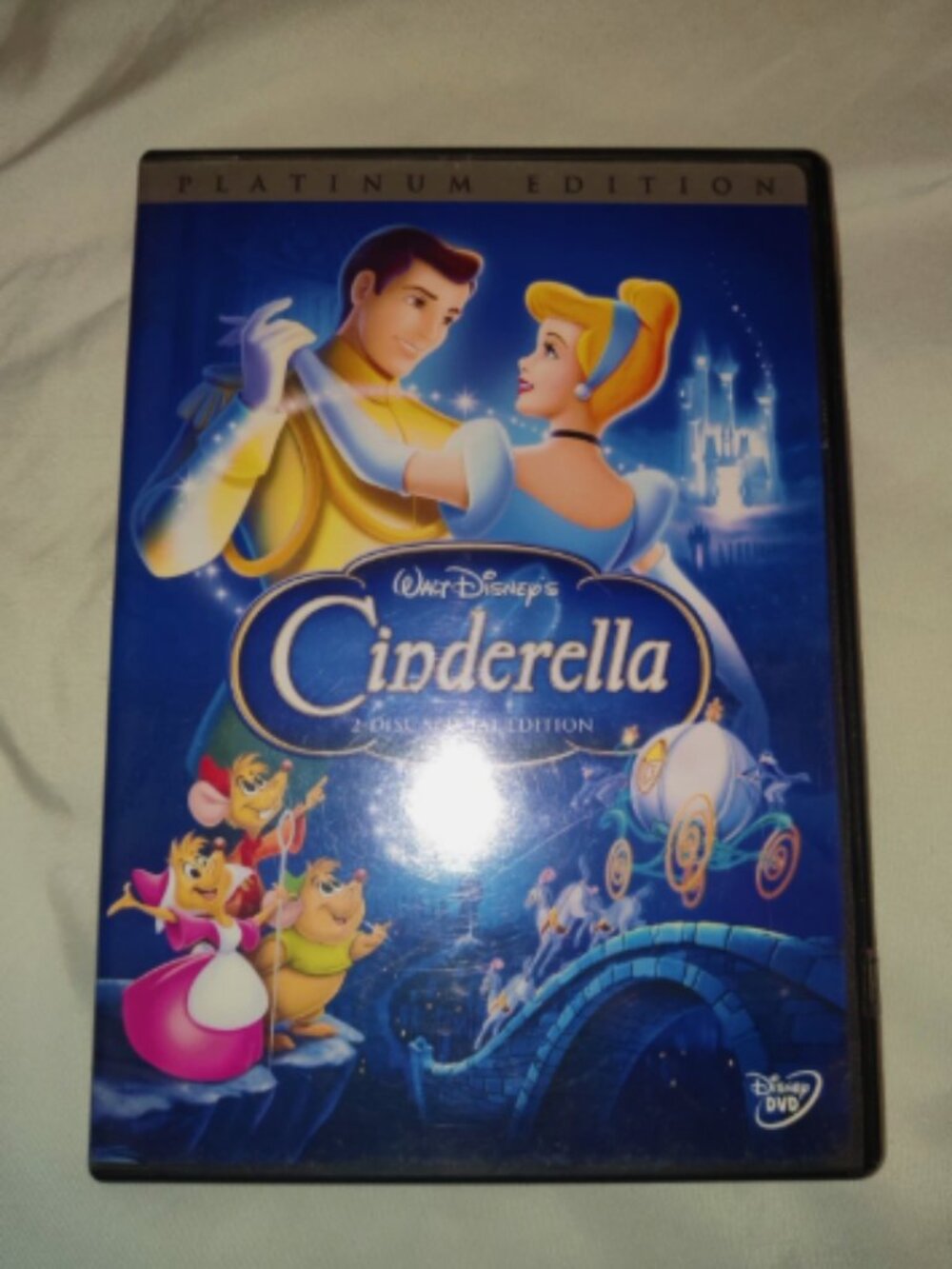 Walt Disney's CINDERELLA 2 Disc Special Edition Platinum Edition DVD 2005 Works!